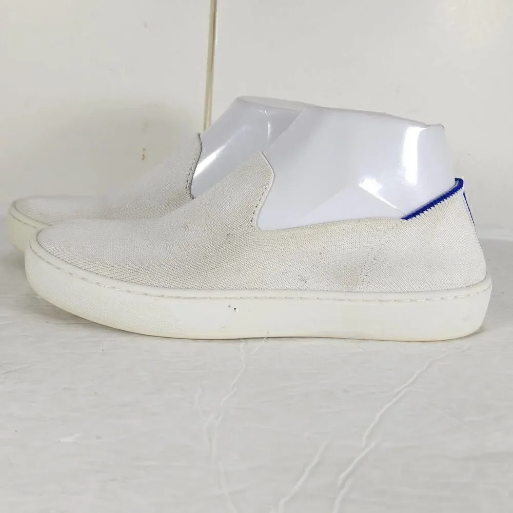 ROTHY'S Women's The Original Slip On US6 Knit White Flat Comfort Sneaker Shoes